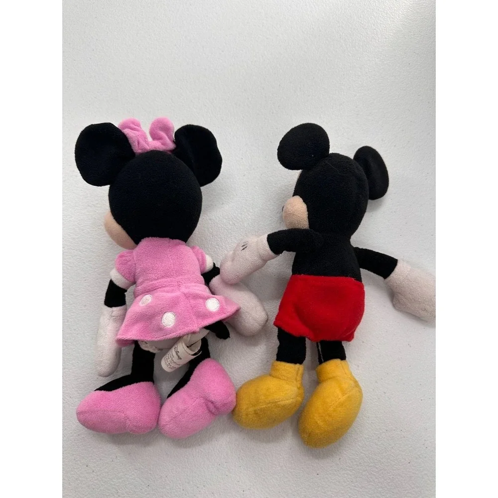 Disney Mickey‎ & Minnie Mouse Plush Set Just Play Pair Stuffed Animals READ 10